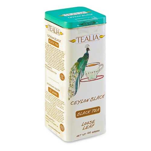 Чай черный TeaLia Ceylon листовой 100 г в Светофор