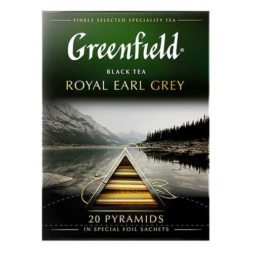 Чай черный в пирамидках Greenfield Royal Earl Grey 20 пакетиков в Светофор