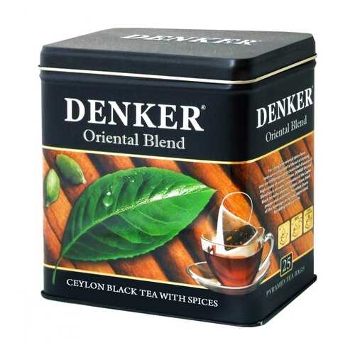 Чай Denker Oriental Blend черный с добавками 25 пирамидок в Светофор