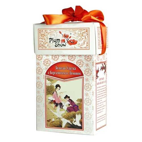 Чай Plum Snow Золотая Улитка с Бергамотом и Лимоном, чёрный листовой, 100 гр в Светофор
