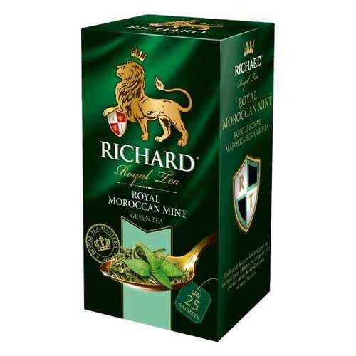 Чай Richard Royal Morrocan Mint зеленый с марроканской мятой 25 пакетиков в Светофор