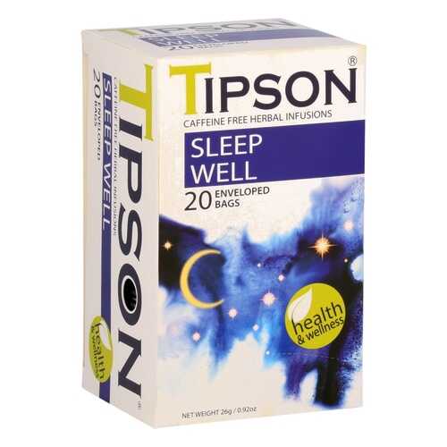 Чай Tipson Sleep well, травяной, 20 пакетиков в Светофор