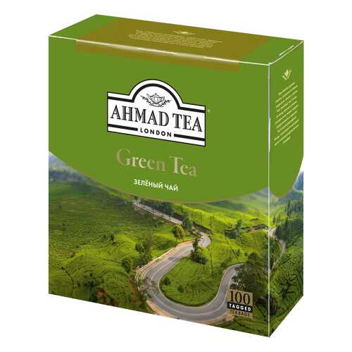 Чай зеленый Ahmad Tea 100 пакетиков в Светофор