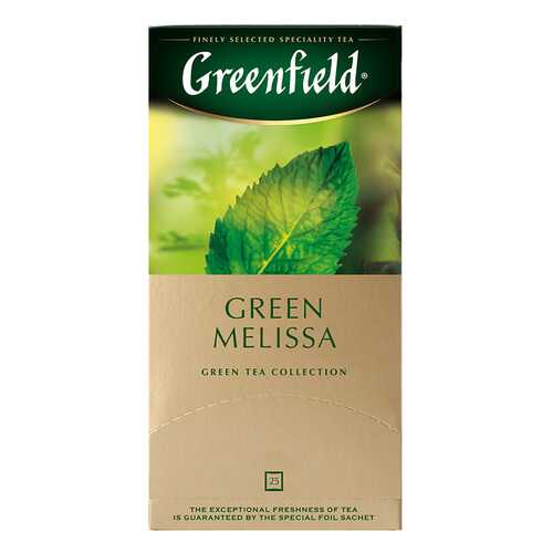 Чай зеленый Greenfield Green Melissa 25 пакетиков в Светофор