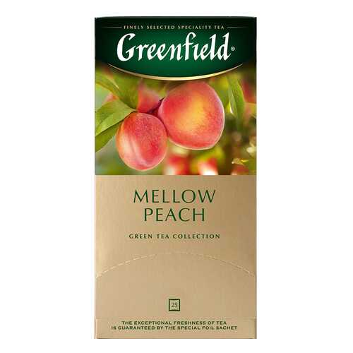 Чай зеленый Greenfield Peach Mellow 25 пакетиков в Светофор