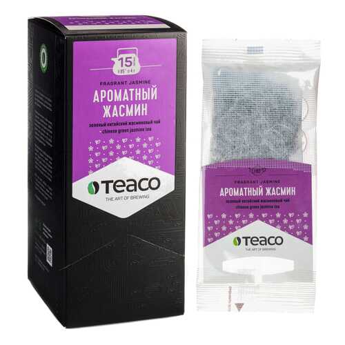 TeaCo Пакетированный зеленый чай на чайник Ароматный жасмин TEACO, 60 гр. в Светофор