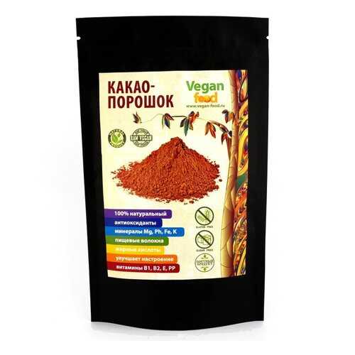 Какао-порошок Vegan Food натуральный 100 г в Светофор