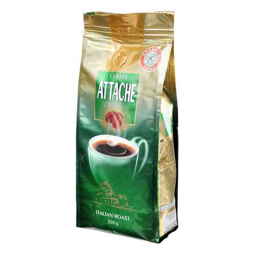 Кофе куппо Attache итальянской обжарки зерно 250 г в Светофор