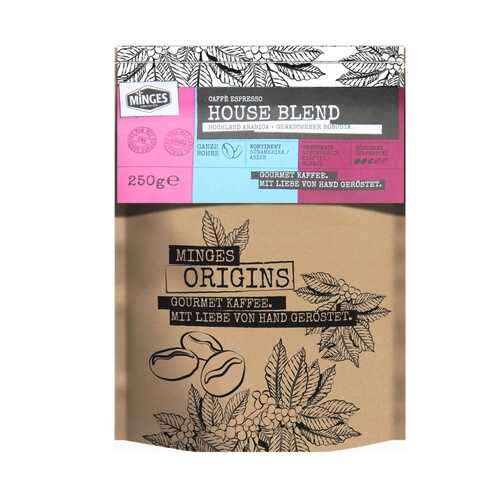 Кофе Minges Origins Caffe Espresso House Blend в зернах 250 г в Светофор