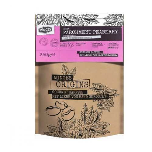 Кофе Minges Origins India Parchment Peaberry в зернах 250 г в Светофор
