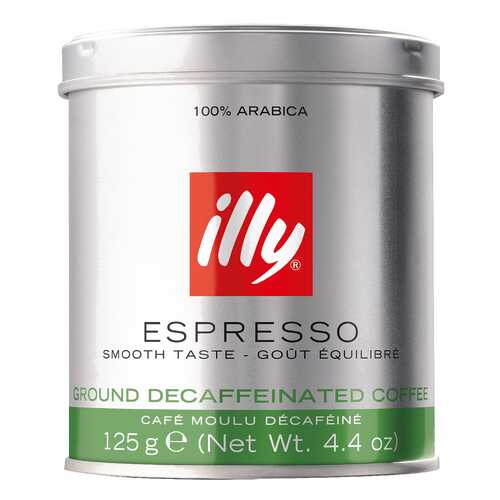 Кофе молотый ILLY caffe декофеиновый 125 г в Светофор