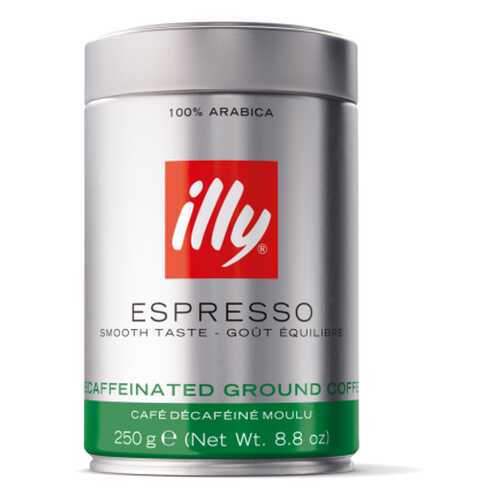 Кофе молотый ILLY deca без кофеина 250 г в Светофор