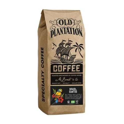 Кофе Old Plantation Specialty Coffee Brasil Santos в зернах 250 г в Светофор