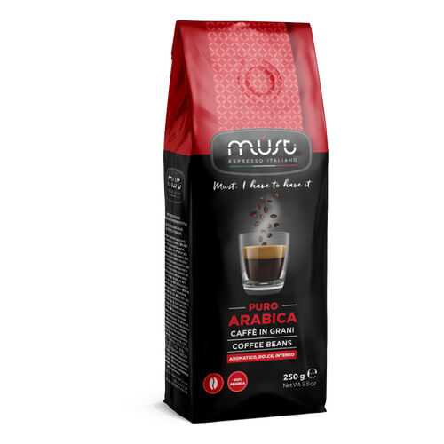 Кофе в зернах Must pure arabica 250 г в Светофор