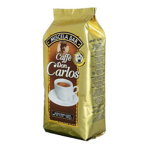 Кофе зерновой Carraro don Carlos 1 кг в Светофор
