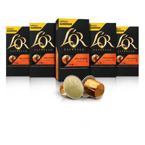 Набор кофе в капсулах L’OR Espresso Delizioso 10 упаковок в Светофор
