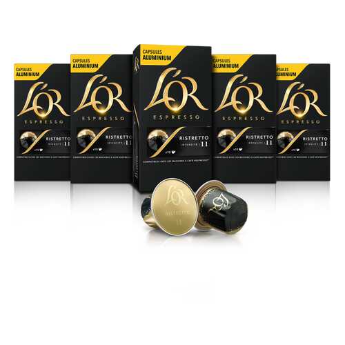 Набор кофе в капсулах L’OR Espresso Ristretto 10 упаковок в Светофор