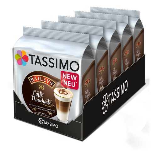 Набор кофе в капсулах Tassimo Baileys Latte Macchiato 5 упаковок в Светофор