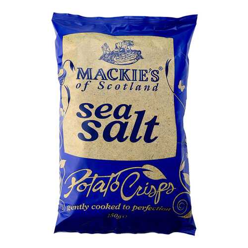 Чипсы картофельные Mackie's at Taypack с морской солью 150 г в Светофор