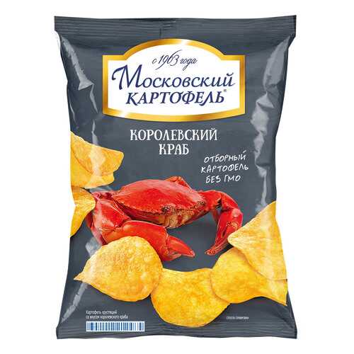Чипсы картофельные Московский картофель королевский краб 150 г в Светофор