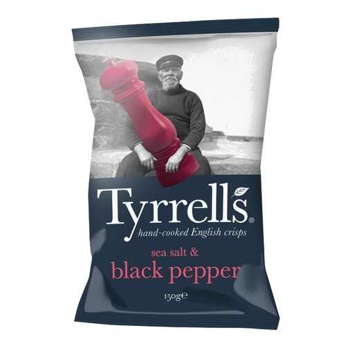 Чипсы Tyrrells натуральные картофельные с морской солью и черным перцем 150 г в Светофор