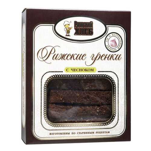 Рижские гренки Рижский Хлеб с чесноком 170 г в Светофор