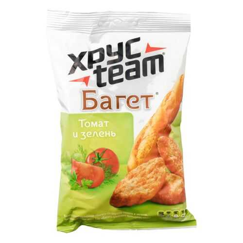 Сухарики Хрусteam багет томат и зелень 60 г в Светофор