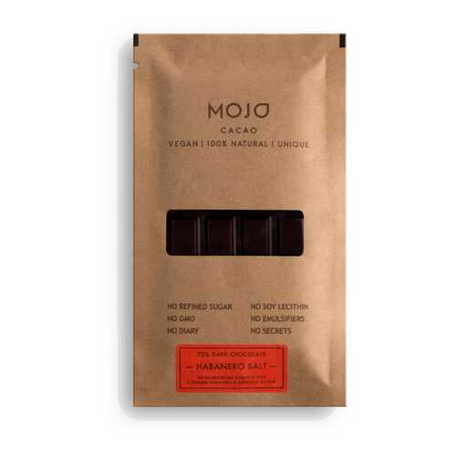 Горький шоколад 70% Mojo Cacao с перцем Habanero и морской солью habanero salt в Светофор
