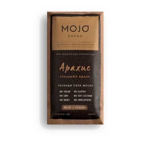 Горький шоколад 72% Mojo Cacao с шоколадно-ореховой пастой со вкусом арахис в Светофор