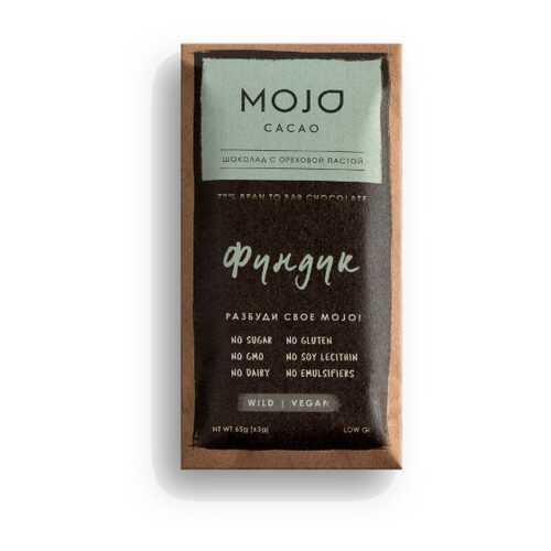 Горький шоколад 72% Mojo Cacao с шоколадно-ореховой пастой со вкусом фундук в Светофор