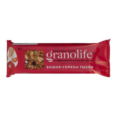 Батончик-гранола Granolife вишня семена тыквы в Светофор