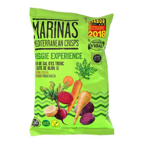 Чипсы овощные Marinas Veggie Experience с оливковым маслом без глютена 100 г в Светофор