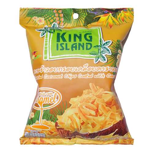 Кокосовые чипсы King Island с карамелью 40 г в Светофор