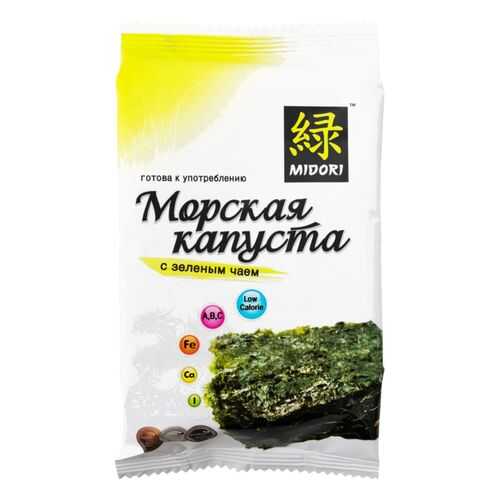 Морская капуста Midori с зеленым чаем 5 г в Светофор