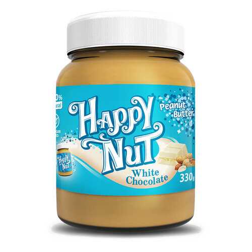 Арахисовая паста Happy Life Happy Nut с белым шоколадом 330 г в Светофор