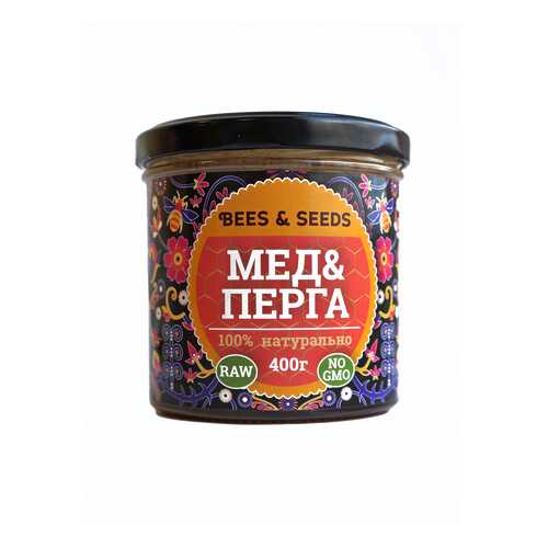 Медовый урбеч Bees&Seeds. Натуральный продукт с мёдом и пергой, 400 г в Светофор