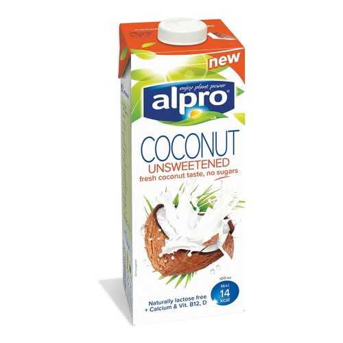 Напиток кокосовый Alpro без сахара обогащенный кальцием и витаминами 1л Бельгия в Светофор