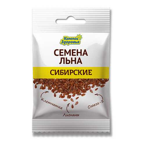 Семена льна Сибирские Компас здоровья 40 г в Светофор