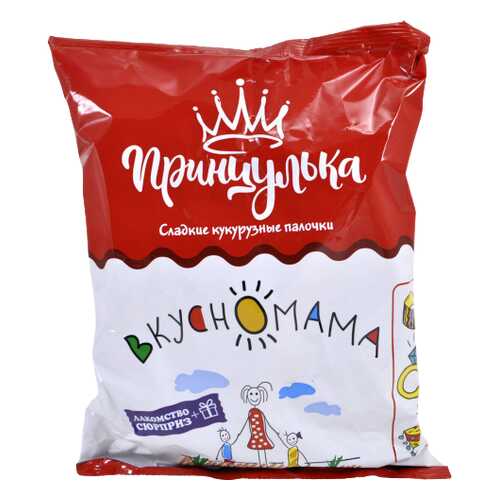 Палочки кукурузные Принцулька игрушкой Вкусномама, 65г в Светофор