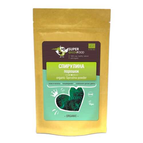 Спирулина Super Green Food порошок 100 г в Светофор