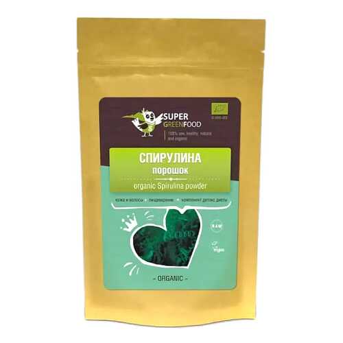 Спирулина Super Green Food порошок 200 г в Светофор