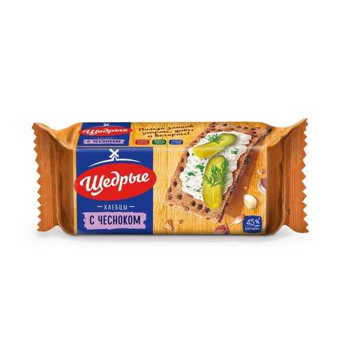 Хлебцы Ржаные щедрые с чесноком 100 г в Светофор
