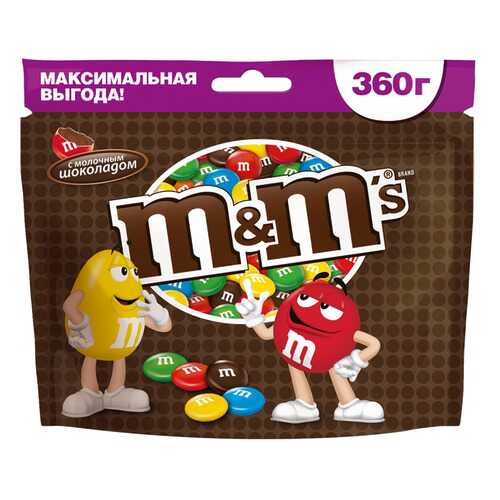Драже M&M's с молочным шоколадом 360 г в Светофор