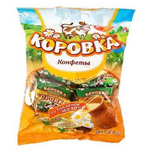 Конфеты Коровка вкус топленое молоко 250 г в Светофор
