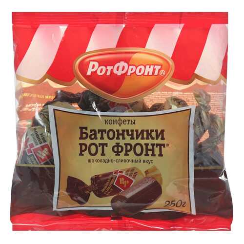 Конфеты Рот Фронт батончики шоколадно-сливочный вкус 250 г в Светофор