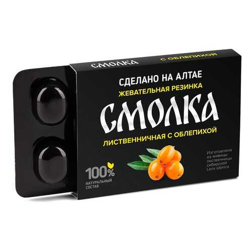 Смолка таежная лиственничная с облепихой 5 шт 0.8 г в Светофор