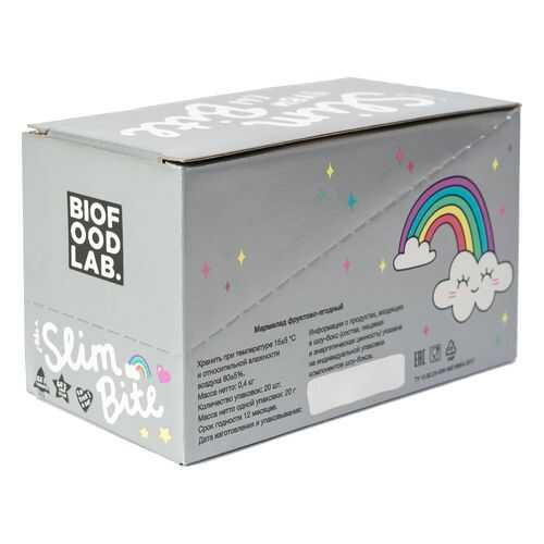 Мармелад Фруктово-ягодный Bite Slim Unicorn Черная Смородина 20 штук по 20 г в Светофор