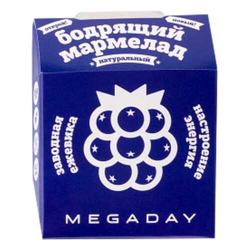 Жевательный мармелад Megaday бодрящий астроение-энергия ежевика 20 г в Светофор
