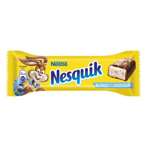 Батончик Nestle nesquik шоколадный 43 г в Светофор