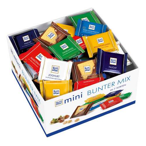Набор мини-шоколада Ritter Sport bunter mix 1400 г в Светофор
